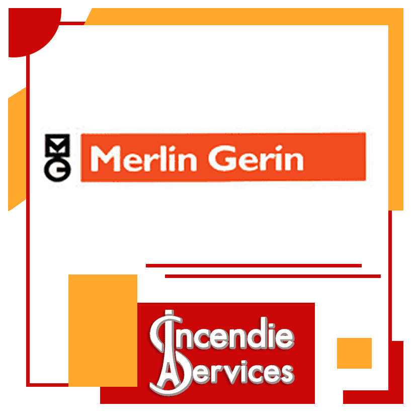 ALARME Incendie MERLIN GERIN Logo